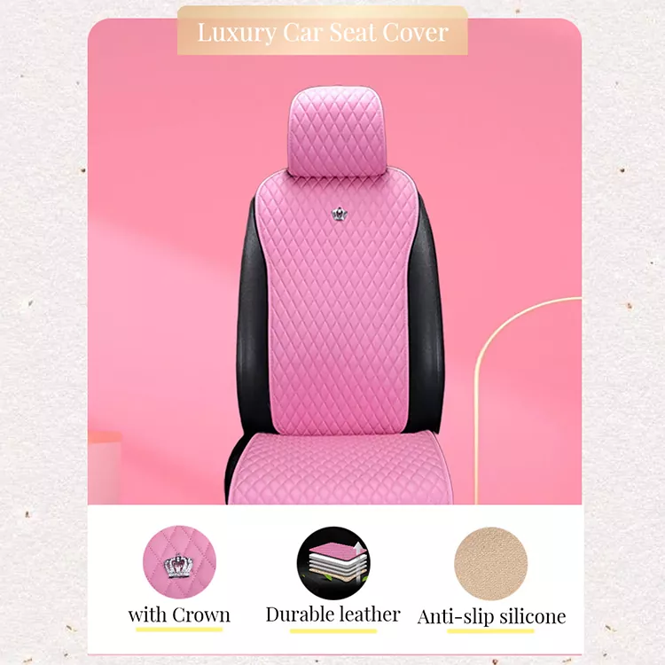 Leather Universal Seat Covers with Crown