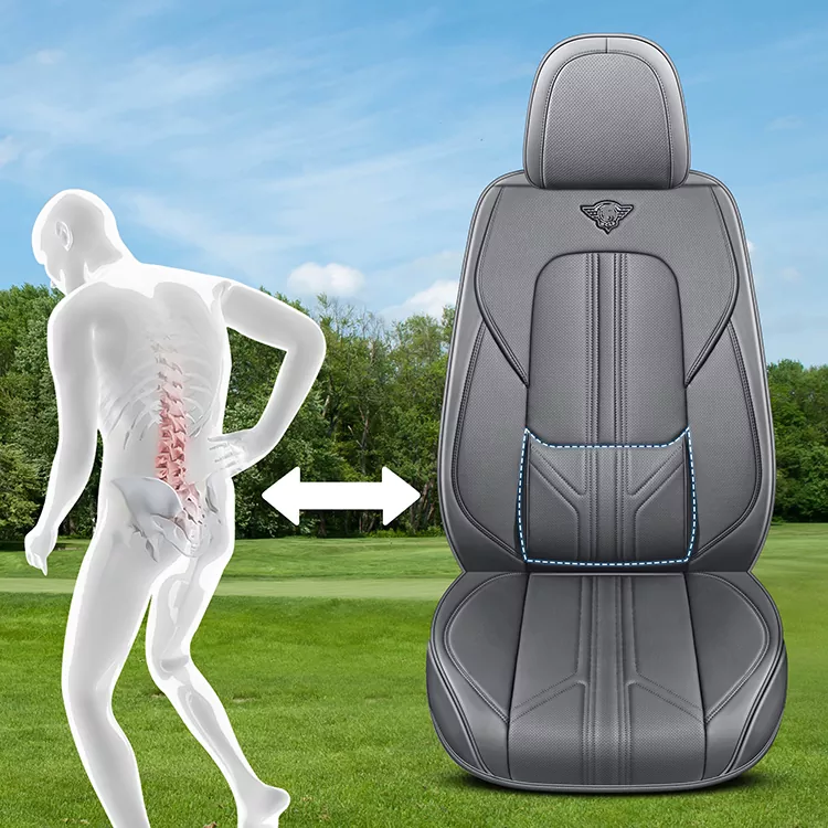 3D ergonomic lumbar support car seat cover