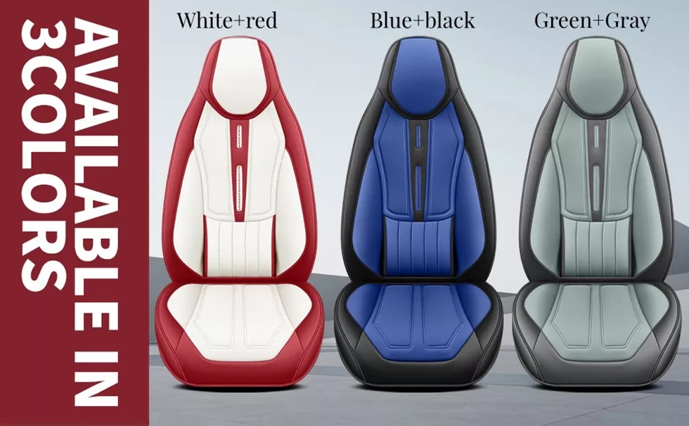 Universal Integrated Car Seat Covers with Lumbar Support