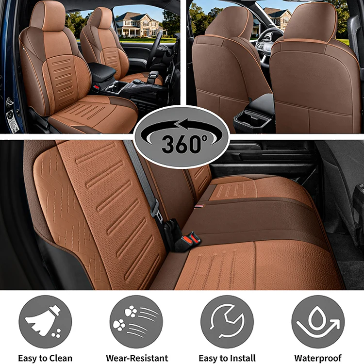 Custom Fit Toyota Tacoma Seat Cover Full Set for 2024-2026 4th Gen