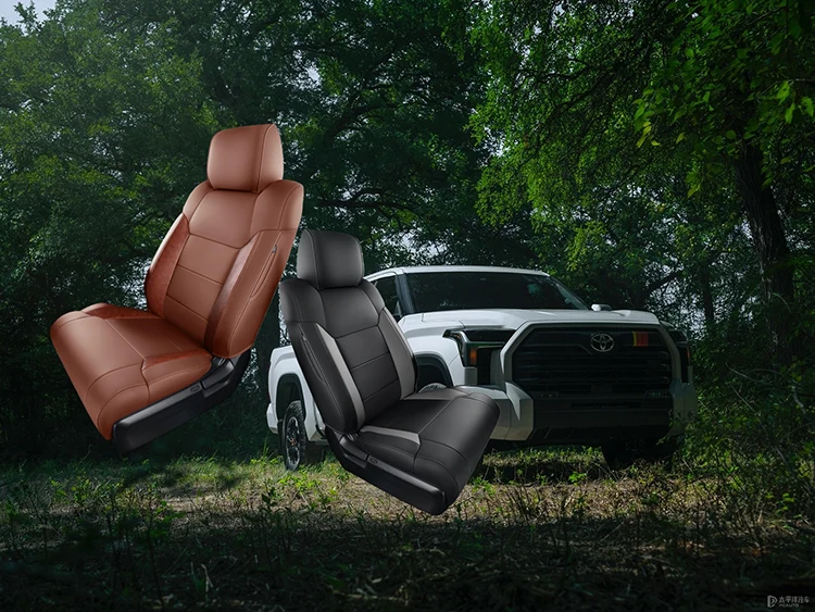 Toyota Tundra Seat Cover Black Gray and Brown Color Options