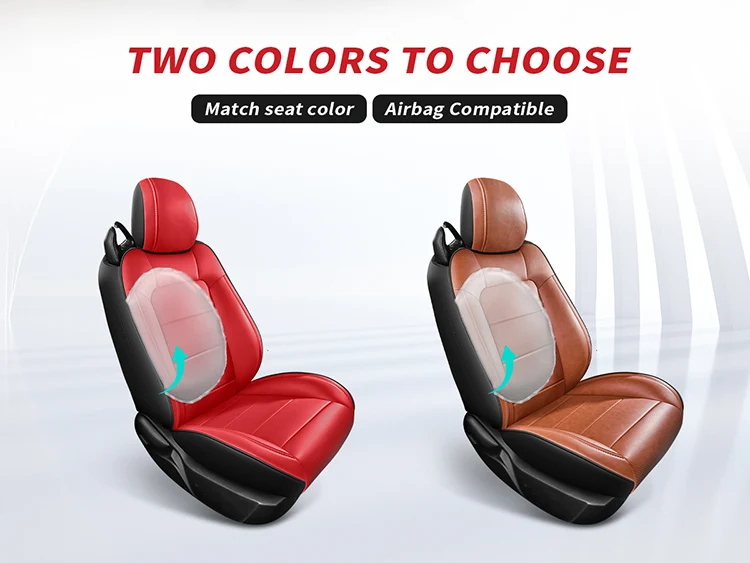 Brown and Red Ford Mustang Convertible Seat Cover Options