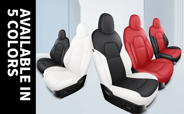 Custom Fit Tesla Model Y Seat Cover Color Options