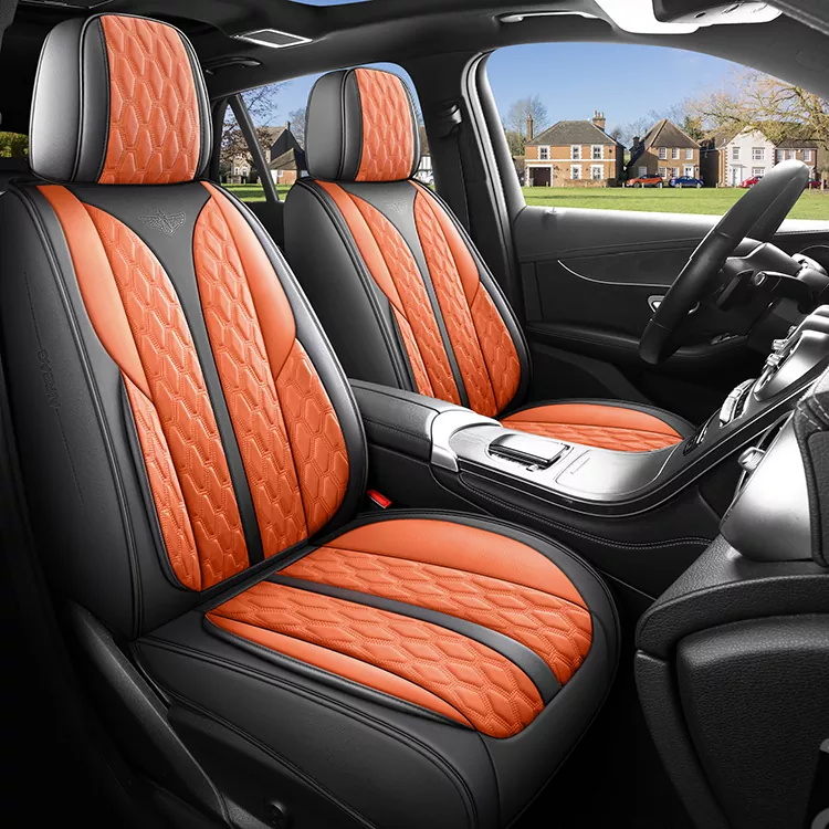 Leather Universal Auto Seat Cushion Covers Full Set