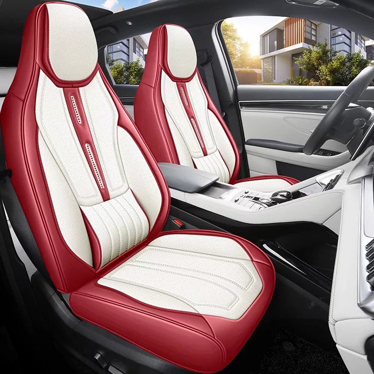 Universal Integrated Car Seat Covers with Lumbar Support